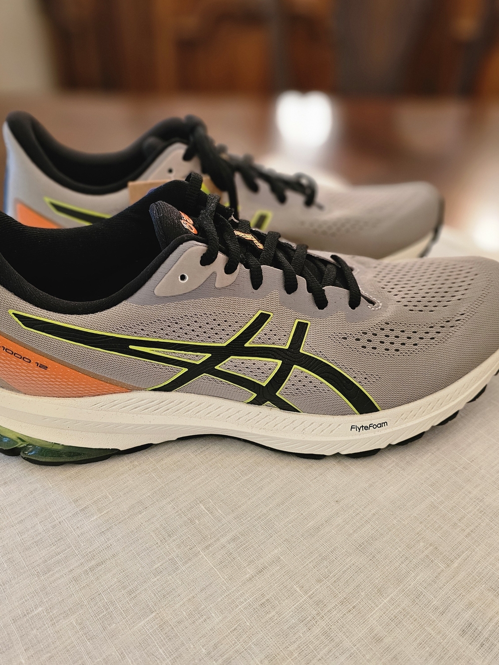 ASICS GT-1000 12 TR Men's Running Shoes Sneakers Nature Bathing Gray Green 10.5